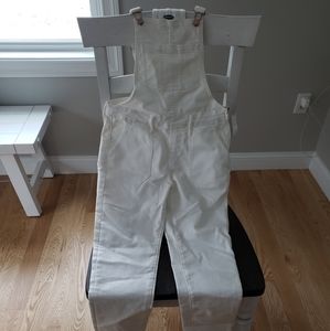 Brand new Old Navy white overalls